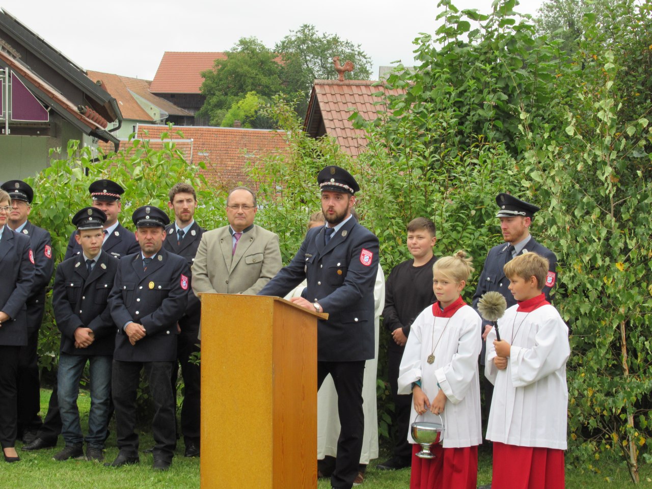 Segnung Tragkraftspritzenanhänger FF Kleinschwand