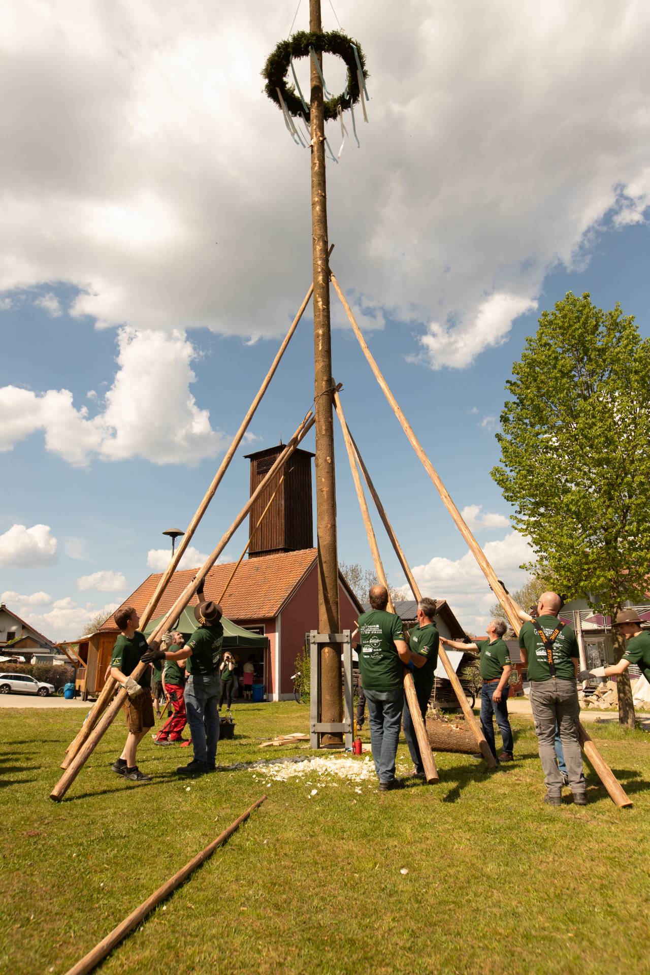 Maibaumaufstellen 2025 FF Kleinschwand